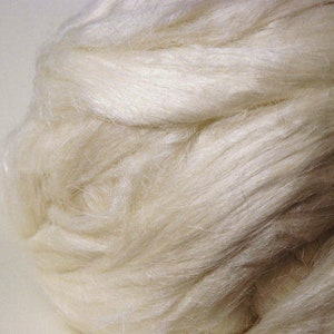 FLAX/LINEN FIBRE Oxygen-Bleached Flax Top | Spinning & Felting Fibre | White European Linen