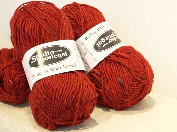 red aran wool