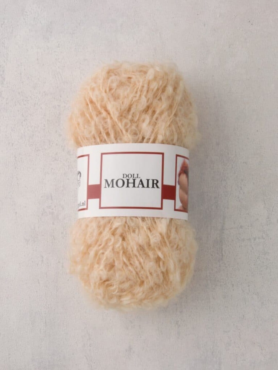Light Weight Small Loop Boucle Mohair Yarn in Doll Hair Colors 3