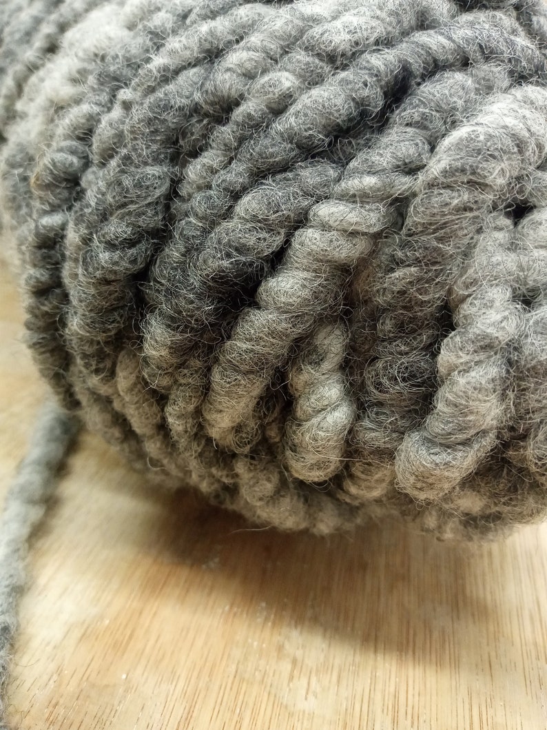 DARK GREY BULK Carpet Yarn Undyed Woolen Rope Suitable for Etsy