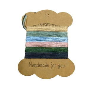 LINEN EMBROIDERY THREADS ~ Moon Garden ~ Naturally dyed, hand dyed, embroidery thread, thread, linen thread embroidery yarn