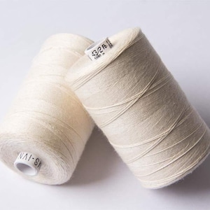 1000m ORGANIC COTTON THREAD~ Ecru (Natural) 114 ~ large bobbins of 1000m thread, sewing thread, organic thread, machine sewing, hand sewing