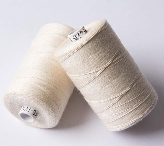 1000m ORGANIC COTTON THREAD~ Ecru (Natural) 114