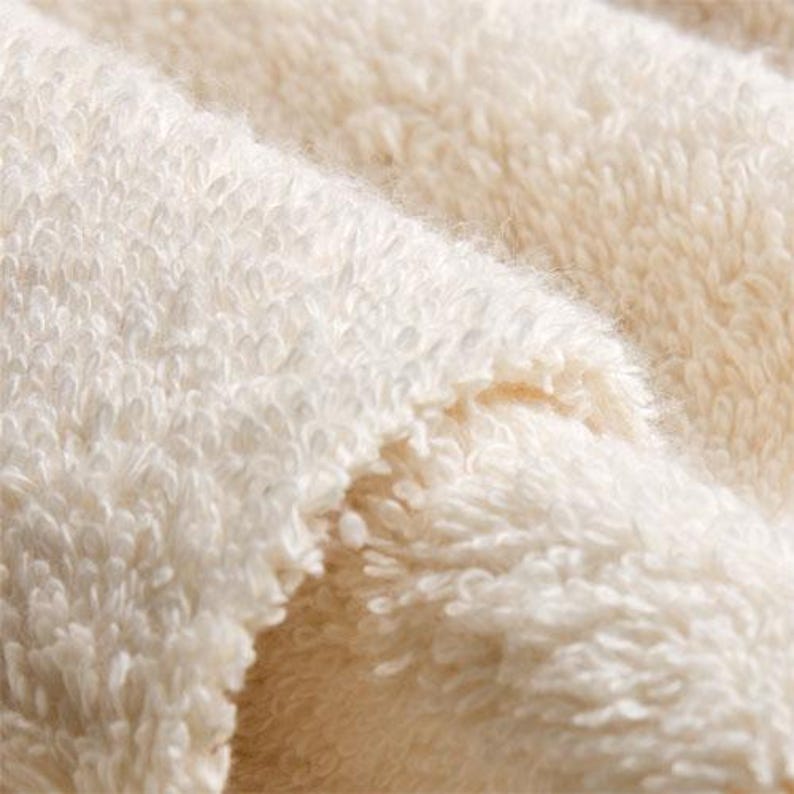 Organic Cotton Terry Fabric – GOTS Certified Natural Frottee detail