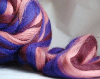 MULTIBLEND MERINO Roving 21mic - GRAPES - co. no. 1165 spinning fibre, arm knitting, felting fibre, fine merino fibre, brown merino