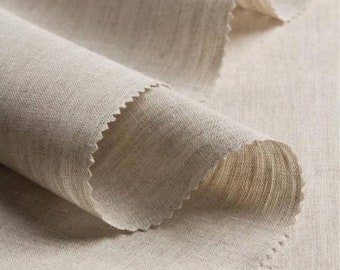 LINEN FABRIC LENUS ~natural linen fabric, European production