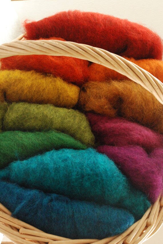 Heidifeathers® Merino Felting Wool | Single Colours 25g-150g For Felting & Dreadlocks