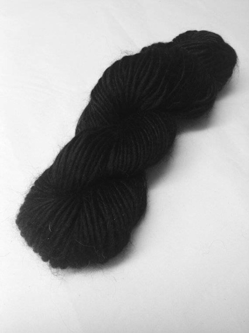 Alpaca Yarn QUITO BLACK 100gr/3.5oz Co.no.15 Etsy