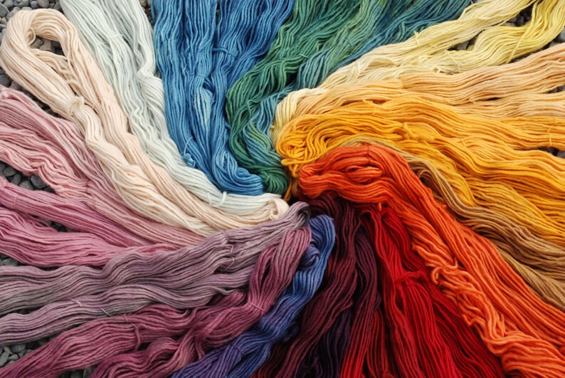 Naturally Dyed CHUNKY WOOL YARN ~ Naturally Dyed ~ Stockholm ~ Skyline ~ plant dyed with indigo ~ Bulky yarn crochet weaving