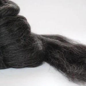 BLACK ALPACA TOP ~ bereit zum Spinnen und Basteln