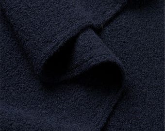 Discontinued NIGHT Italian Wool Walk – 100% Felted Wool Fabric | Mulesing-Free | 130–150cm