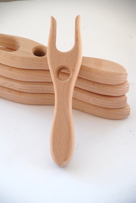 Natural Wood Knitting Fork Lucet Tool for Knitting Cordmaking for  Crocheters 