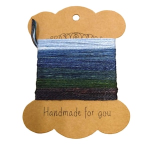 LINEN EMBROIDERY THREADS ~ Waterways ~ Naturally dyed, hand dyed, embroidery thread, thread, linen thread embroidery yarn