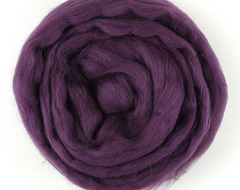 AUBERGINE EUROPEAN Merino~ European production, small scale, museling free, spinning fibre, felting wool, wool roving, needle felting wool