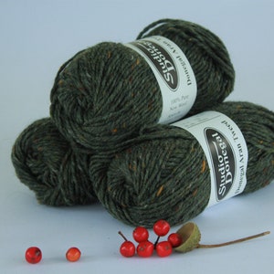 WOODLAND GREEN 4756 ~ Traditional Irish Wool Tweed  ~ Aran, Donegal Tweed, Irish Tweed, Irish Yarn, Donegal Aran Yarn, Donegal yarn