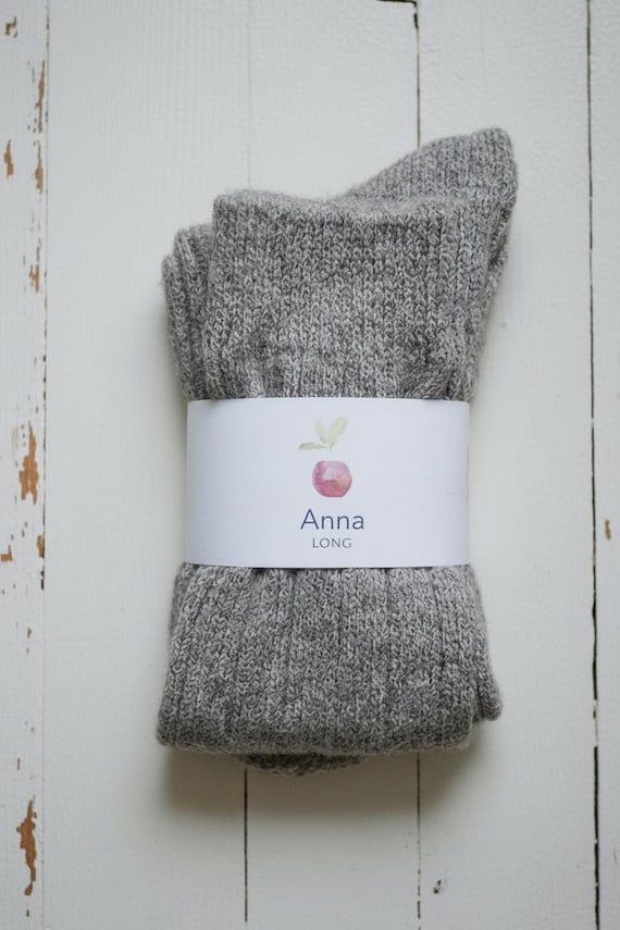 Knee-High Wool Socks – ANNA LONG | Natural Boot Socks