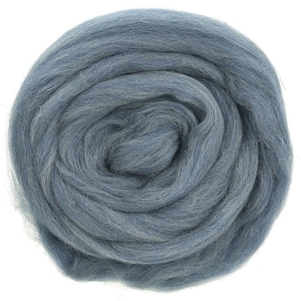 INDIGO Mix EUROPEAN MERINO ~ European production, small scale, museling free, spinning fibre, wool, wool roving, needle felting wool