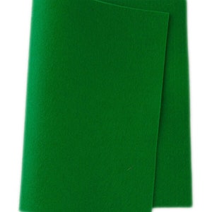 FELT 100% Wool ~ TENNIS LAWN ~ 1-1.2mm thick ~ Colour 545 ~ available in several sizes, felt fabric, clothing, crafting felt, craft felt