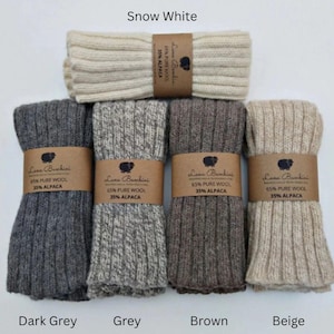 BEINWÄRMER NATURAL Fibres ~ Alpaka & Wolle Beinwärmer, Wintersocken, Wollstulpen, Stulpen, Winter-Accessoires, handgemacht, Winterstulpen