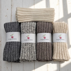 LEG WARMERS  ALPACA & wool - Natural and undyed