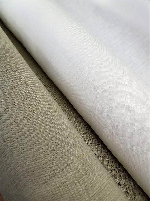 irish linen dress fabric 120" Natural Irish Linen Fabric