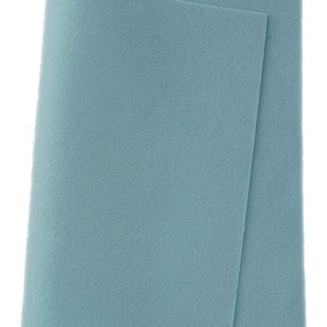 FELT 100% Wool ~ HEAVENLY BLUE ~ 1-1.2mm thick ~ Colour 612~ available in several sizes, felt fabric, clothing, crafting felt, craft felt