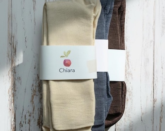WOOL SOCKS - Chiara | Undyed Knee-High Natural Socks
