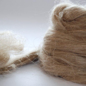 FLAX/LINEN FIBRE - for spinning, doll hair, dyeing, hair, wig making, roving, vegan, top, weaving, felting, needle felting