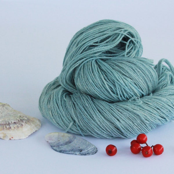 APPLEOAK YETI ~ Yak & Silk yarn ~ TAMPAR ~ naturally dyed yarn, luxury yarn, 4ply yarn, dyed with fresh organic woad