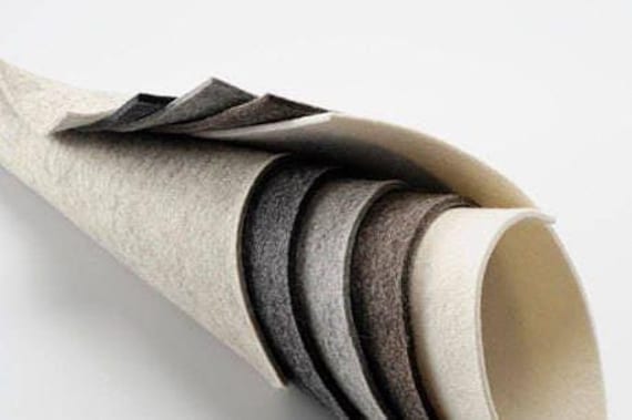 Discontinued WOOL FELT 3 Mm ~ TRUEFELT Natural Undyed & Coloured