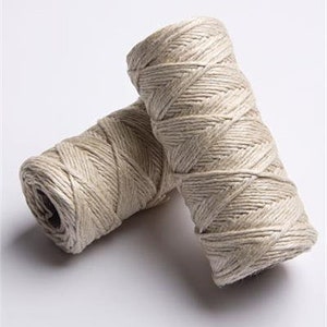 HEMP YARN STRING ~ 1.2mm~ strong and sturdy yarn  or string - 60m - 196ft