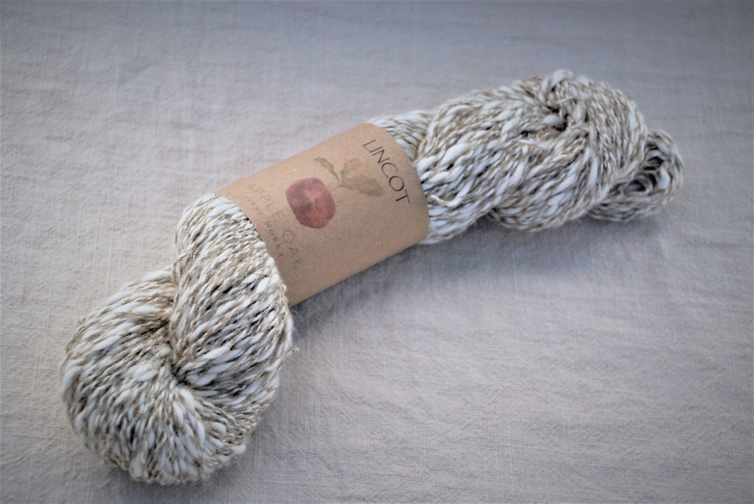 Natural COTTON LINEN yarn LINCOT natural worsted/Aran Etsy