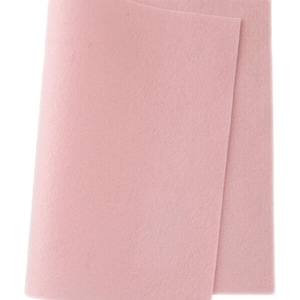 FELT 100% Wool ~ PINK CLOUD ~ 1-1.2mm thick ~ Colour 565 ~ available in several sizes, felt fabric, clothing, crafting felt, craft felt