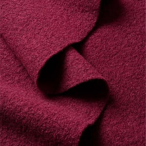 CHERRY Italian Wool Walk – 100% Felted Wool Fabric | Mulesing-Free | 130–150cm designed for coats, jackets, skirts, hats, dress, mittens