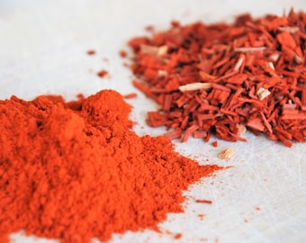 RED SANDALWOOD Natural Dye for Wool & Silk – Soft Pink, Red Tones, Eco-Friendly Dye, Medium Lightfastness, Dyeing Yarn, Fabric, Textiles