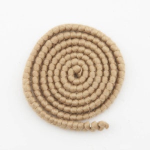 PUPPENHAAR Dunkelblond 70021 - Wollkrepp ~ perfektes natürliches Lockenhaar für Ihre Puppe, Steiner-Puppe, Waldorf-Puppe