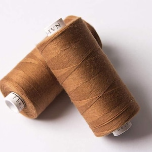 500m ORGANIC COTTON THREAD~ Light Brown 8294 ~ large bobbins of 500m thread, sewing thread, organic thread, machine sewing, hand sewing