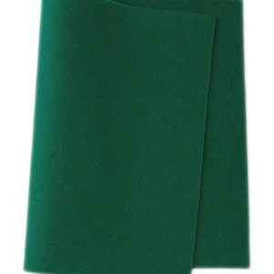 FELT 100% Wool ~ DARK LEAF Green ~ 1-1.2mm thick ~ Colour 638 ~ available in several sizes, felt fabric, clothing, crafting felt, craft felt