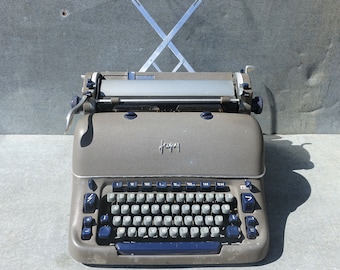 Vintage Japy S18 skrivmaskin - fransk manual från 1950-talet med sällsynt manual