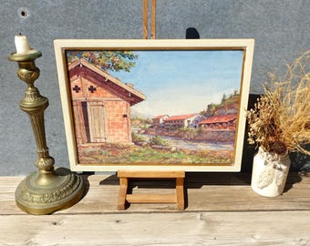 ヴィンテージフランス水彩画 - Etsy 日本