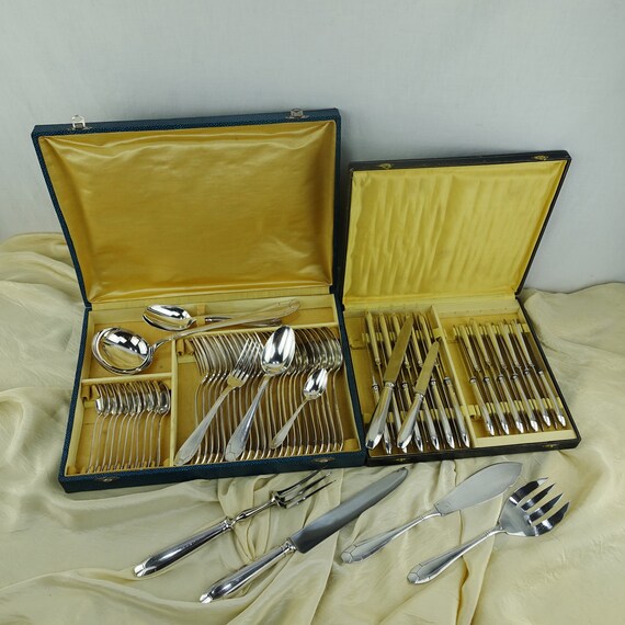 Art Deco French Cutlery Set orbrille Paris Etsy