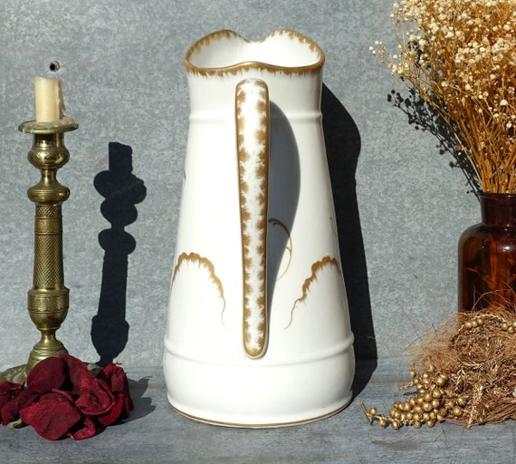 フランス アンティーク リモージュ ピッチャー ジャグ 花瓶 花器