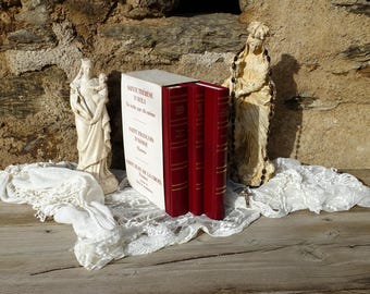 Vintage French Religious Books, Saint Francis, John of the Cross, Saint Therese