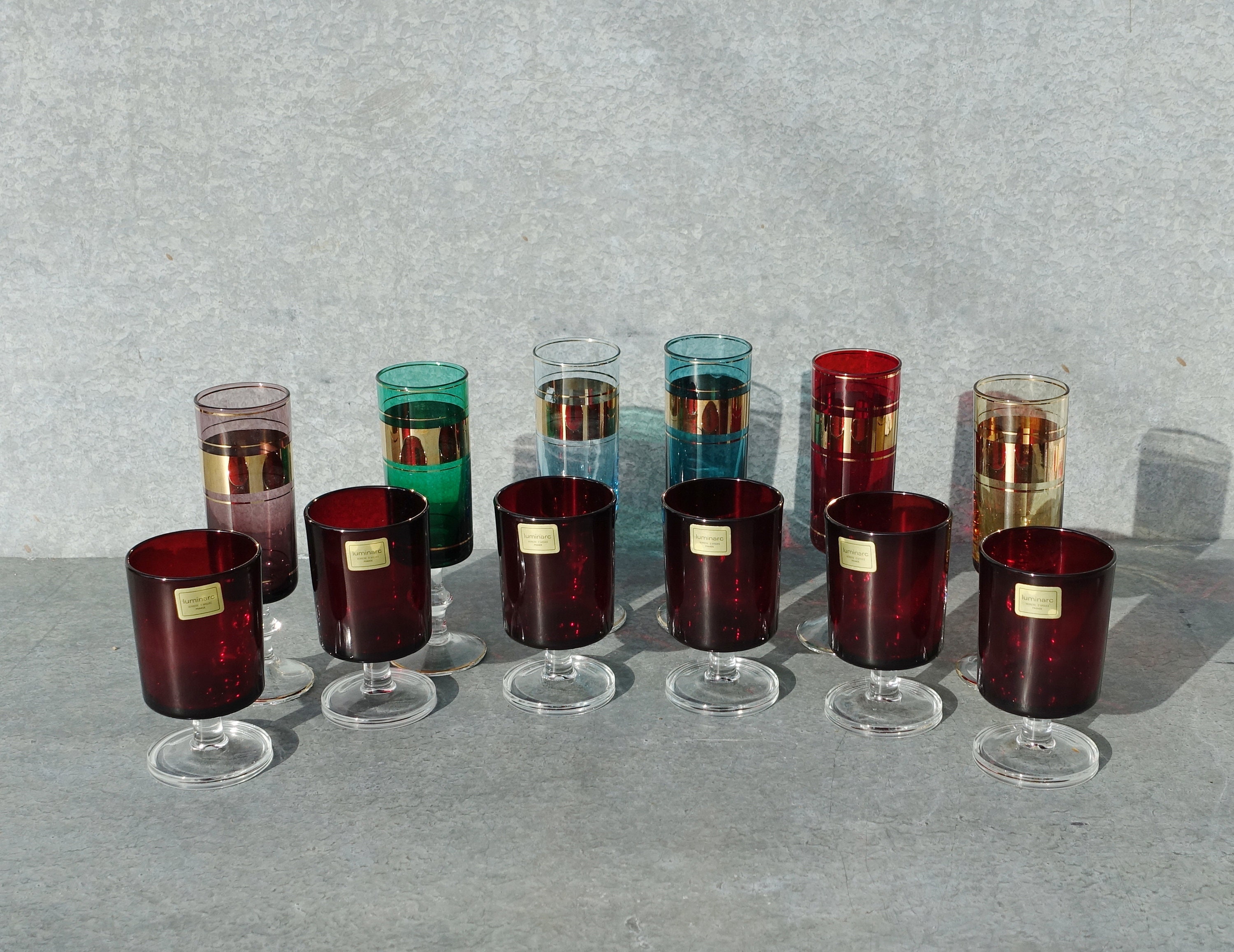 Verre à eau AURORA set de verres colorés 6 pièces - Household