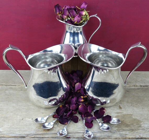 アンティーク フランス製 シルバープレート ジャグ トリオ