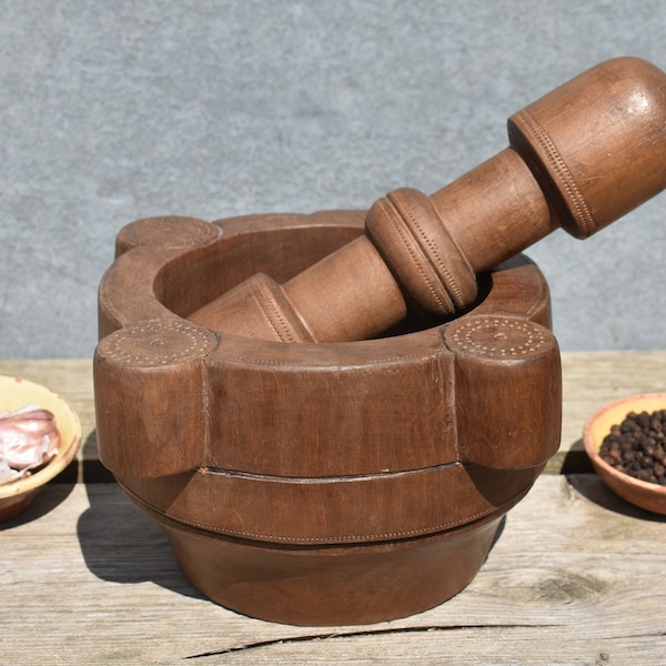 Large Mortar and Pestle Etsy