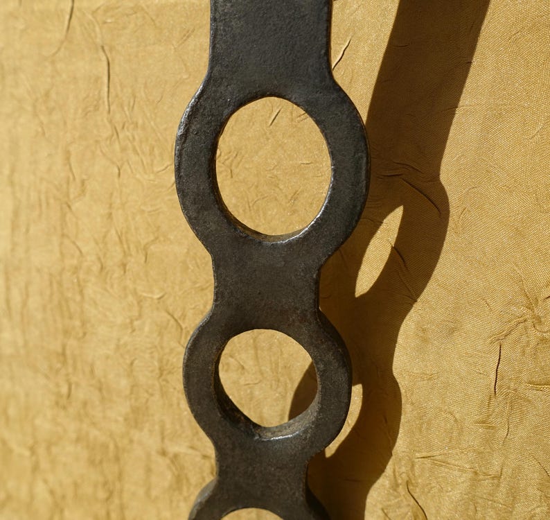 Vintage French Butchers Hook, Steel Single Hang Able Hook, Mid' 1900's