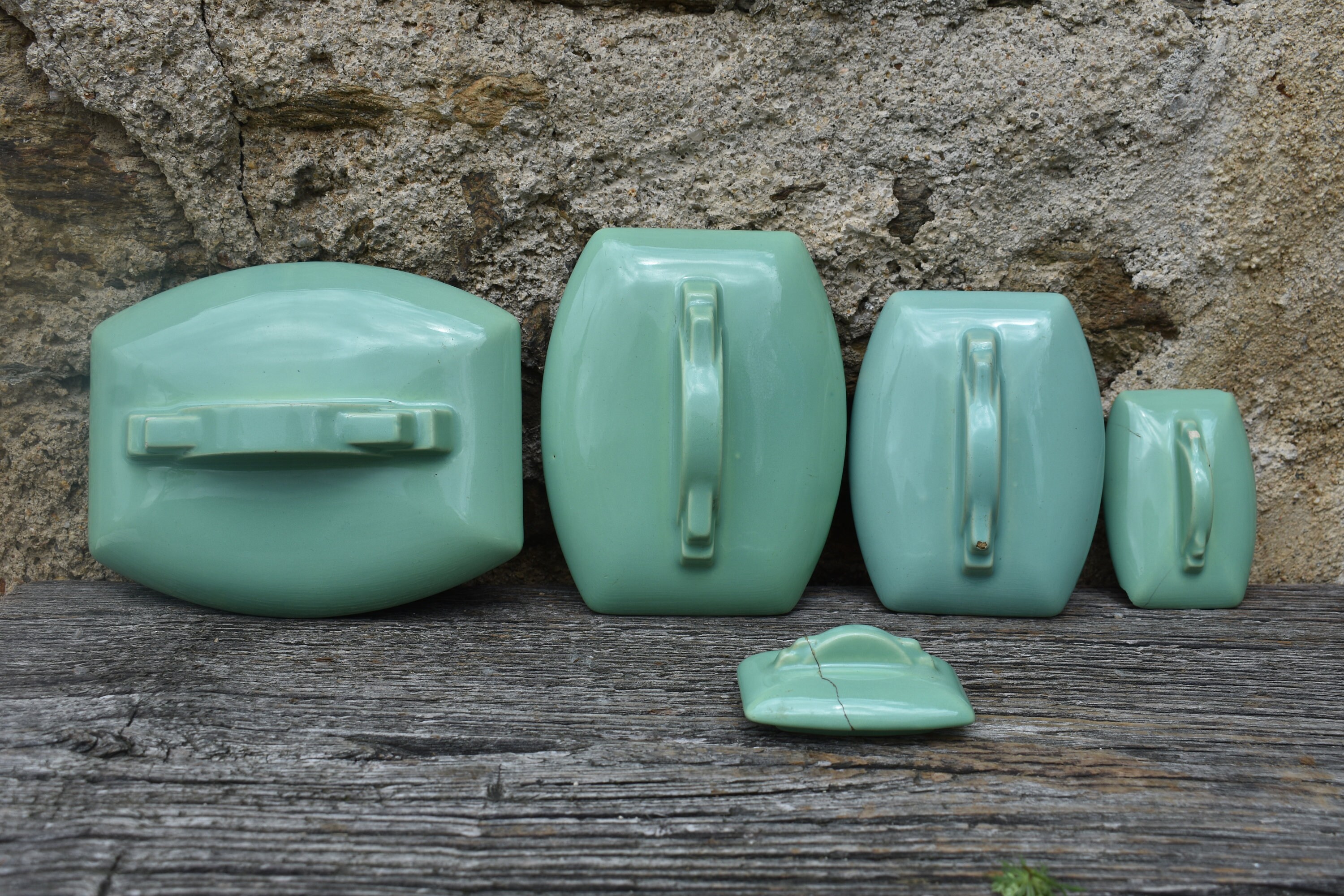 1920er Französische Küchenkanister Set 5 St | Etsy