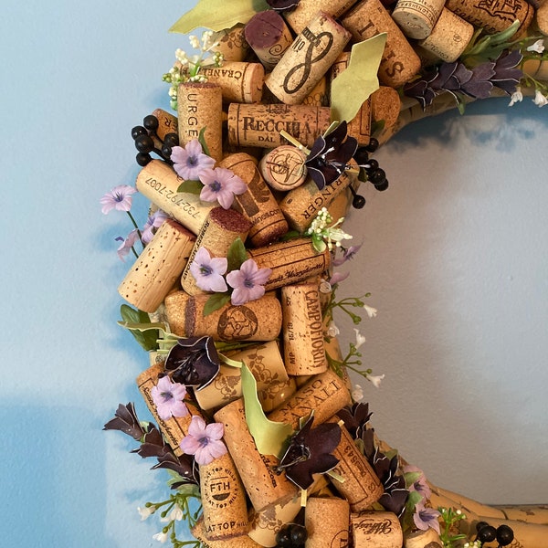 Wine Cork Wreath Etsy
