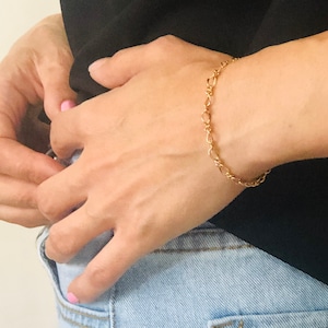 Gold Chain Bracelet For Women, Layering Bracelet, Dainty Gold Bracelet, Minimal Bracelet, Trendy Bracelet, Simple Bracelet, Stacking Chains